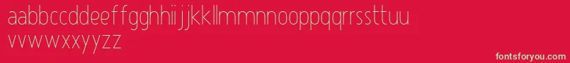 Atype1Light Font – Green Fonts on Red Background