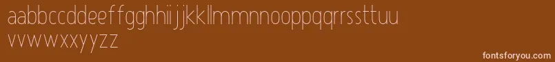 Atype1Light Font – Pink Fonts on Brown Background