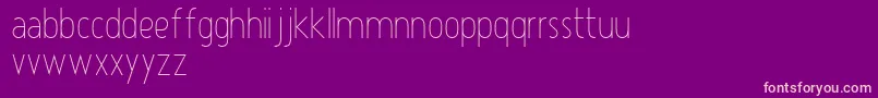 Atype1Light Font – Pink Fonts on Purple Background