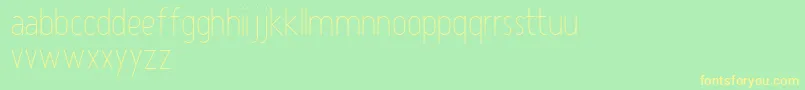 Atype1Light Font – Yellow Fonts on Green Background