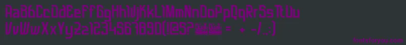 QuatsteelUpdate2015 Font – Purple Fonts on Black Background