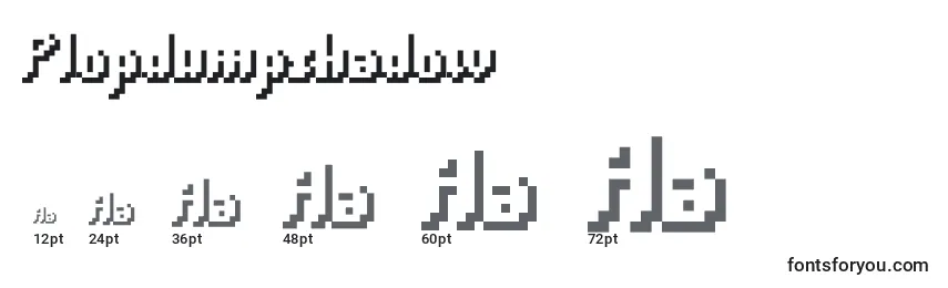 Размеры шрифта Plopdumpshadow