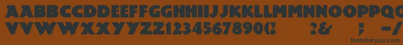 Mesozoic Font – Black Fonts on Brown Background