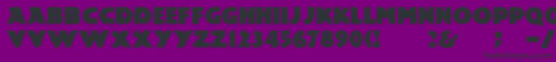 Mesozoic Font – Black Fonts on Purple Background
