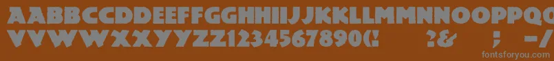 Шрифт Mesozoic – серые шрифты на коричневом фоне