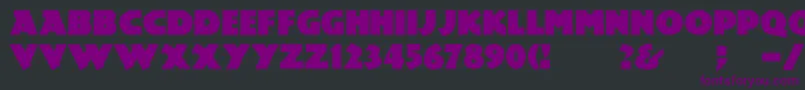 Mesozoic Font – Purple Fonts on Black Background