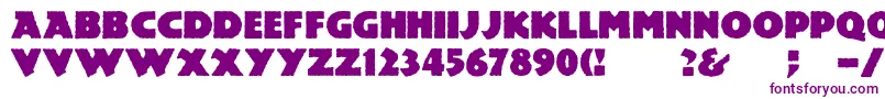 Mesozoic-fontti – violetit fontit valkoisella taustalla