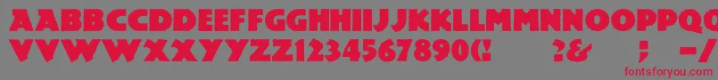 Mesozoic Font – Red Fonts on Gray Background