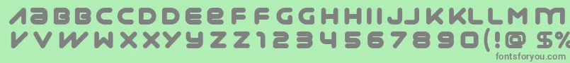 SynthaUltra Font – Gray Fonts on Green Background