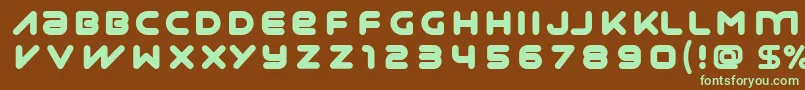 SynthaUltra Font – Green Fonts on Brown Background