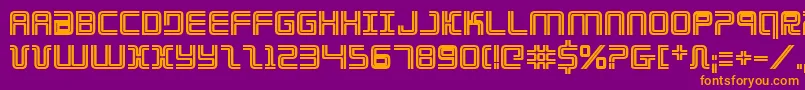 ElectionDayBold Font – Orange Fonts on Purple Background