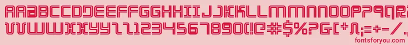 ElectionDayBold Font – Red Fonts on Pink Background