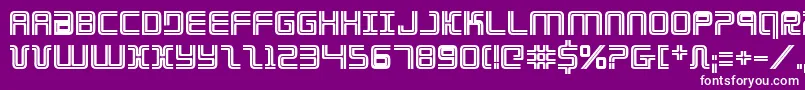 ElectionDayBold Font – White Fonts on Purple Background