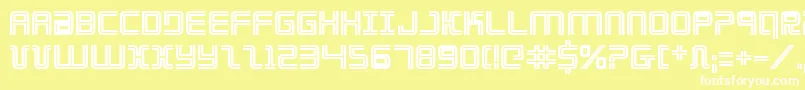 フォントElectionDayBold – 黄色い背景に白い文字