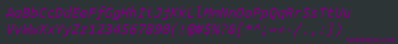fuente UbuntuMonoItalic – Fuentes Moradas Sobre Fondo Negro