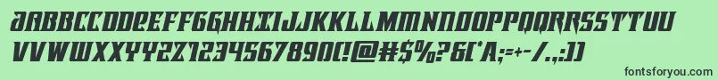 Lifeforcecondital Font – Black Fonts on Green Background