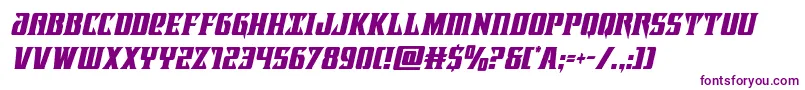 Lifeforcecondital Font – Purple Fonts on White Background