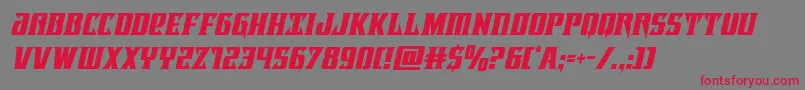Lifeforcecondital Font – Red Fonts on Gray Background