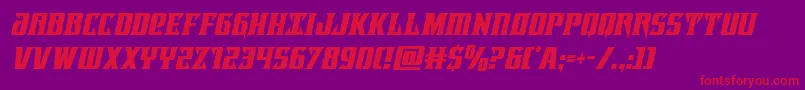 Lifeforcecondital Font – Red Fonts on Purple Background