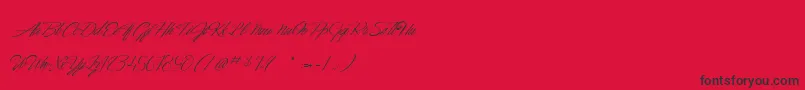 fuente DancingInTheMoonlight – Fuentes Negras Sobre Fondo Rojo
