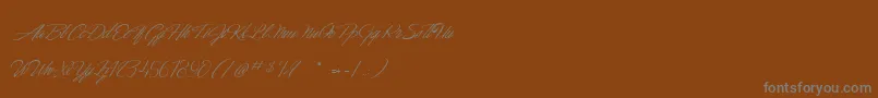 fuente DancingInTheMoonlight – Fuentes Grises Sobre Fondo Marrón