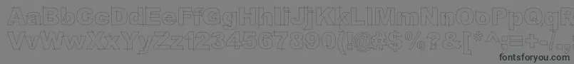 LgfbesitosroundLight Font – Black Fonts on Gray Background