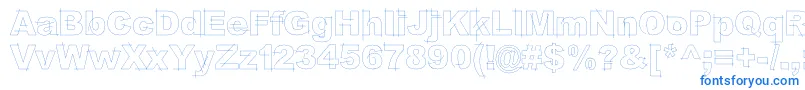LgfbesitosroundLight Font – Blue Fonts on White Background