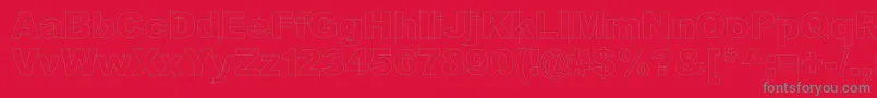 LgfbesitosroundLight Font – Gray Fonts on Red Background