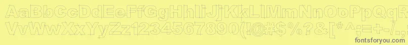 LgfbesitosroundLight Font – Gray Fonts on Yellow Background