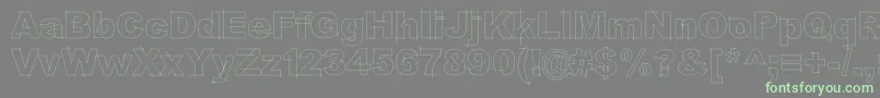 LgfbesitosroundLight Font – Green Fonts on Gray Background