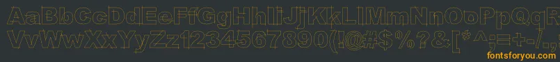 LgfbesitosroundLight Font – Orange Fonts on Black Background