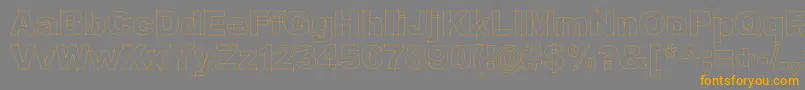 LgfbesitosroundLight Font – Orange Fonts on Gray Background