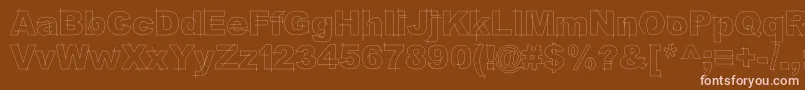 LgfbesitosroundLight Font – Pink Fonts on Brown Background