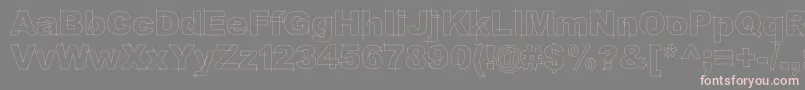 LgfbesitosroundLight Font – Pink Fonts on Gray Background