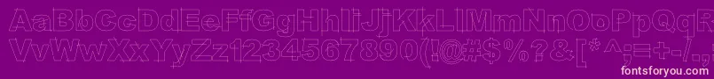 LgfbesitosroundLight Font – Pink Fonts on Purple Background