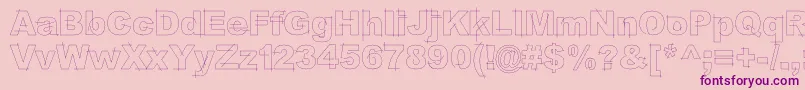 LgfbesitosroundLight Font – Purple Fonts on Pink Background
