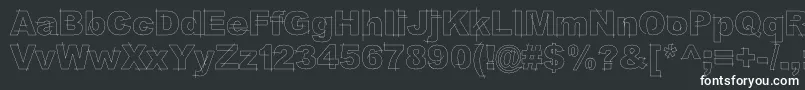 LgfbesitosroundLight-fontti – valkoiset fontit mustalla taustalla