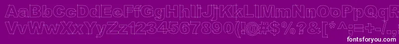 LgfbesitosroundLight Font – White Fonts on Purple Background
