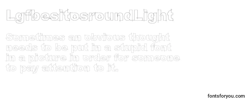 LgfbesitosroundLight Font