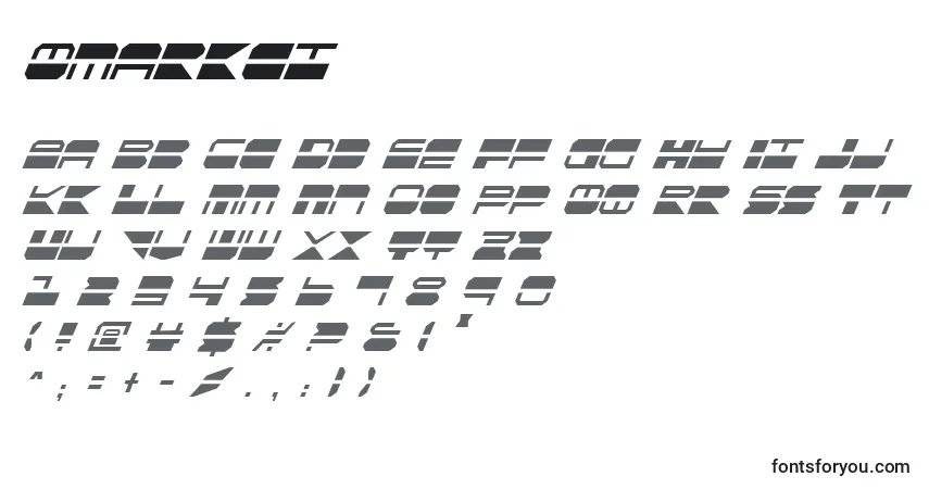Schriftart Qmarkci – Alphabet, Zahlen, spezielle Symbole