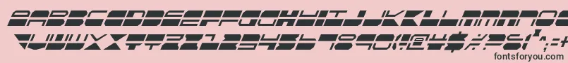 Qmarkci Font – Black Fonts on Pink Background