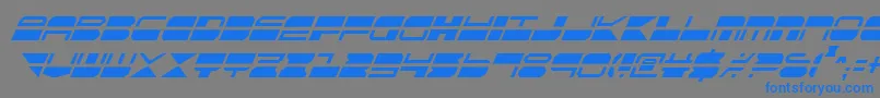 Qmarkci Font – Blue Fonts on Gray Background