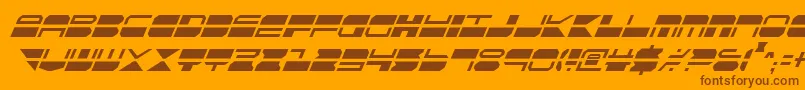 Qmarkci Font – Brown Fonts on Orange Background