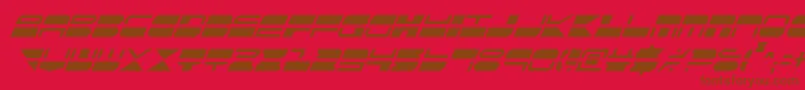 Qmarkci Font – Brown Fonts on Red Background