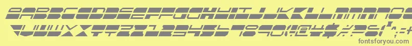 Qmarkci Font – Gray Fonts on Yellow Background