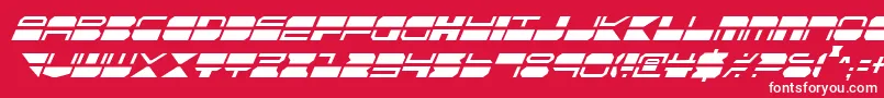 Qmarkci Font – White Fonts on Red Background