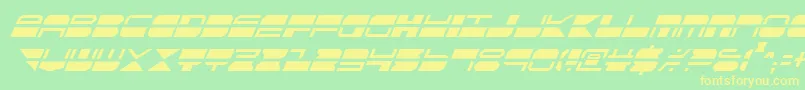 Qmarkci Font – Yellow Fonts on Green Background