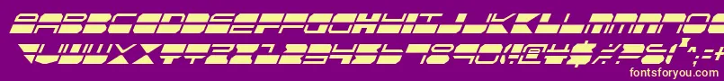 Qmarkci Font – Yellow Fonts on Purple Background