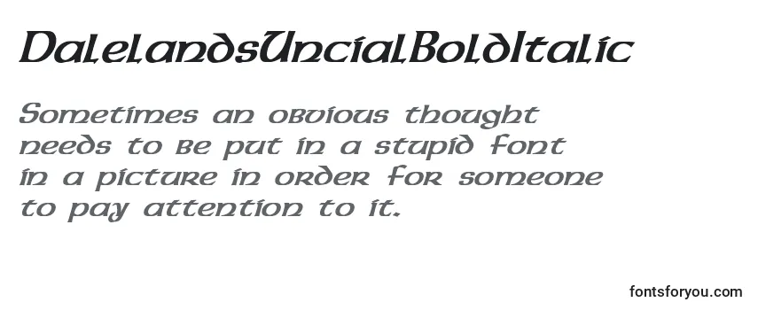 DalelandsUncialBoldItalic Font
