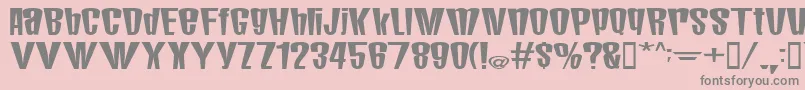 Шрифт MunstermashBold – серые шрифты на розовом фоне